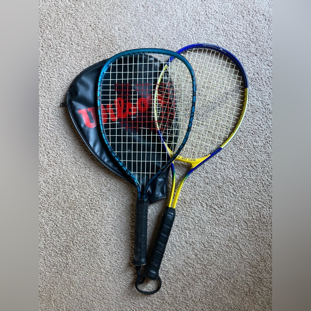 ♥️💚3 Tennis Racket and Storage Bags